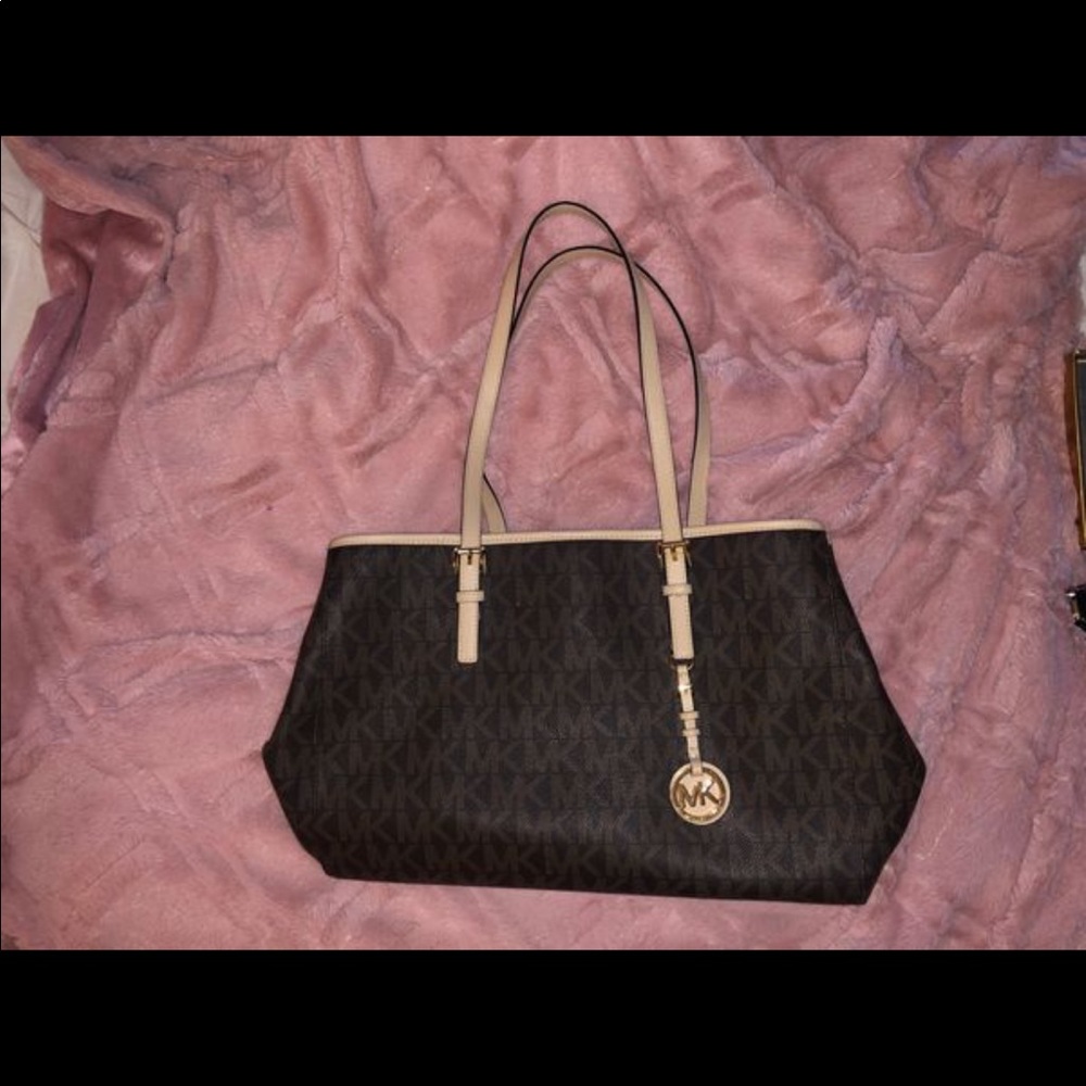 Michael Kors brown Jetset Large Handbag